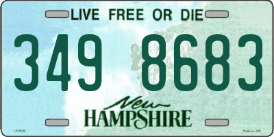 NH license plate 3498683