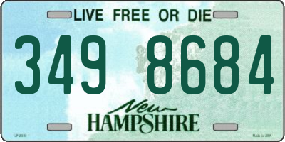 NH license plate 3498684