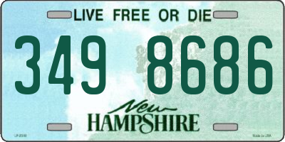 NH license plate 3498686