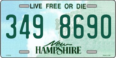 NH license plate 3498690
