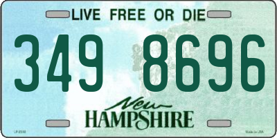 NH license plate 3498696