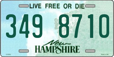NH license plate 3498710