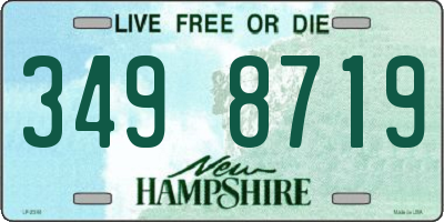 NH license plate 3498719
