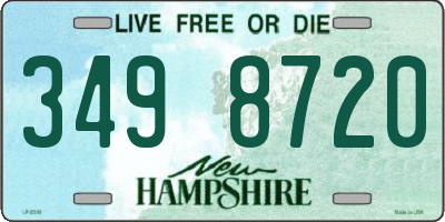 NH license plate 3498720