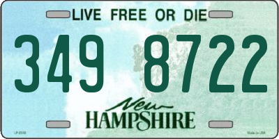 NH license plate 3498722