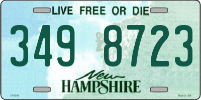 NH license plate 3498723