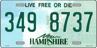 NH license plate 3498737