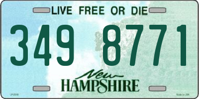 NH license plate 3498771