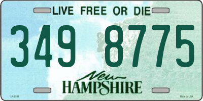 NH license plate 3498775