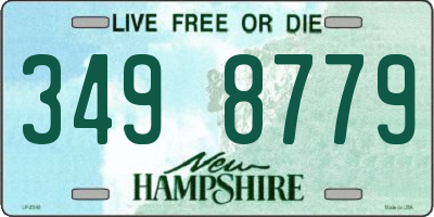 NH license plate 3498779