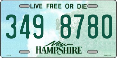 NH license plate 3498780