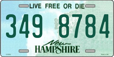 NH license plate 3498784