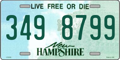 NH license plate 3498799