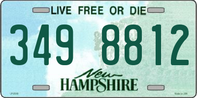 NH license plate 3498812