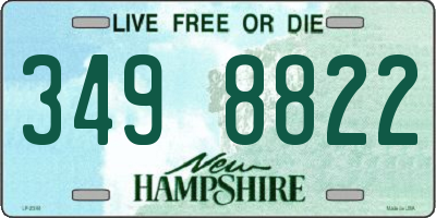 NH license plate 3498822