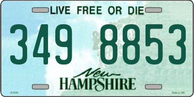 NH license plate 3498853