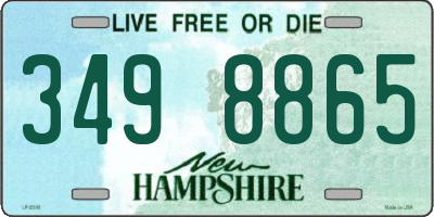 NH license plate 3498865