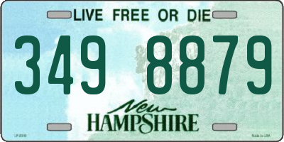NH license plate 3498879