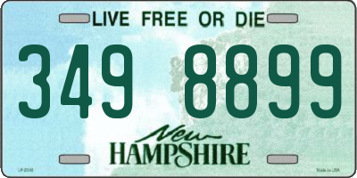 NH license plate 3498899