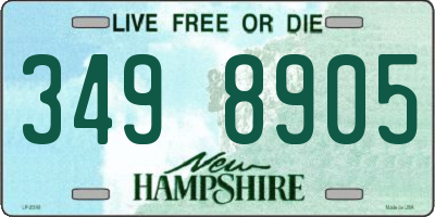 NH license plate 3498905