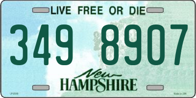 NH license plate 3498907