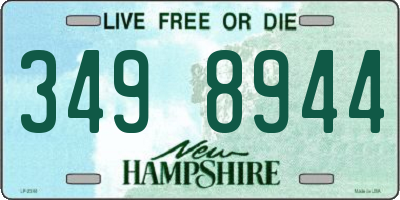 NH license plate 3498944