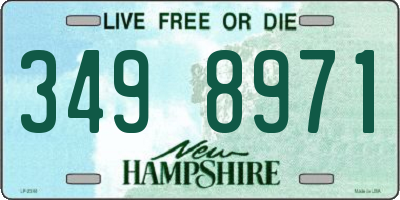 NH license plate 3498971