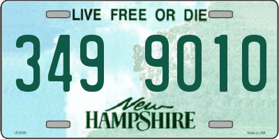 NH license plate 3499010