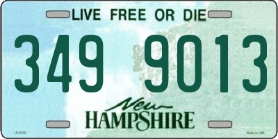 NH license plate 3499013