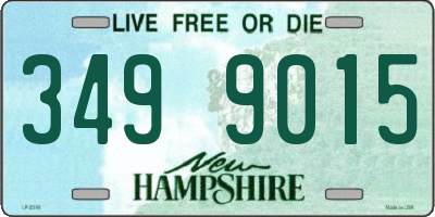 NH license plate 3499015