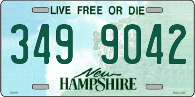 NH license plate 3499042