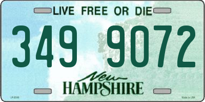 NH license plate 3499072