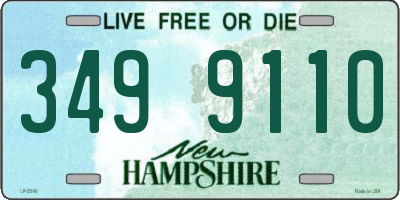 NH license plate 3499110