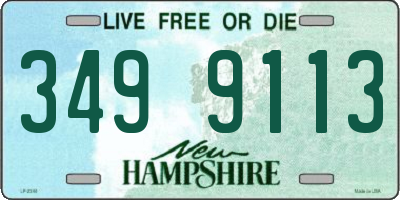 NH license plate 3499113