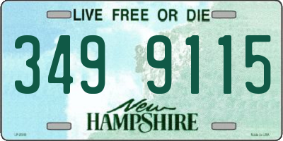 NH license plate 3499115