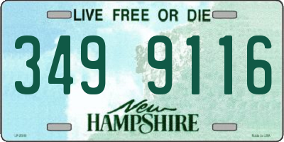 NH license plate 3499116