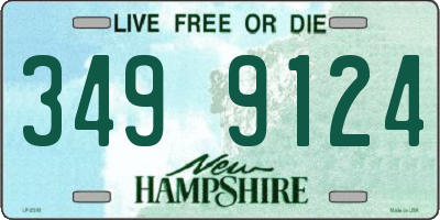 NH license plate 3499124