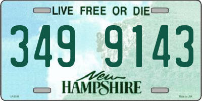 NH license plate 3499143