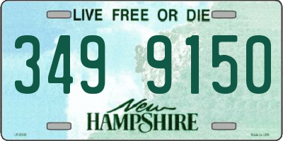 NH license plate 3499150
