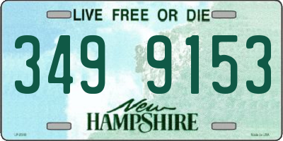 NH license plate 3499153
