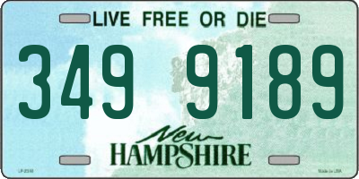 NH license plate 3499189