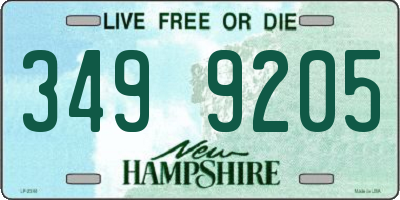 NH license plate 3499205