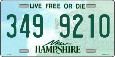 NH license plate 3499210