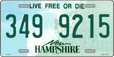 NH license plate 3499215