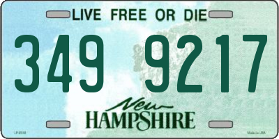 NH license plate 3499217