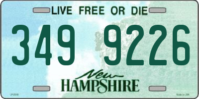NH license plate 3499226