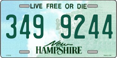 NH license plate 3499244