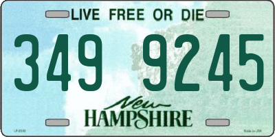 NH license plate 3499245