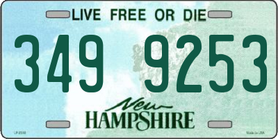 NH license plate 3499253