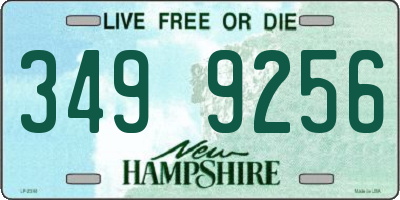 NH license plate 3499256